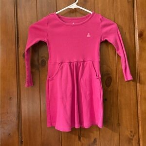 GAP Kids Vibrant Pink Long Sleeve Dress w/ Pockets